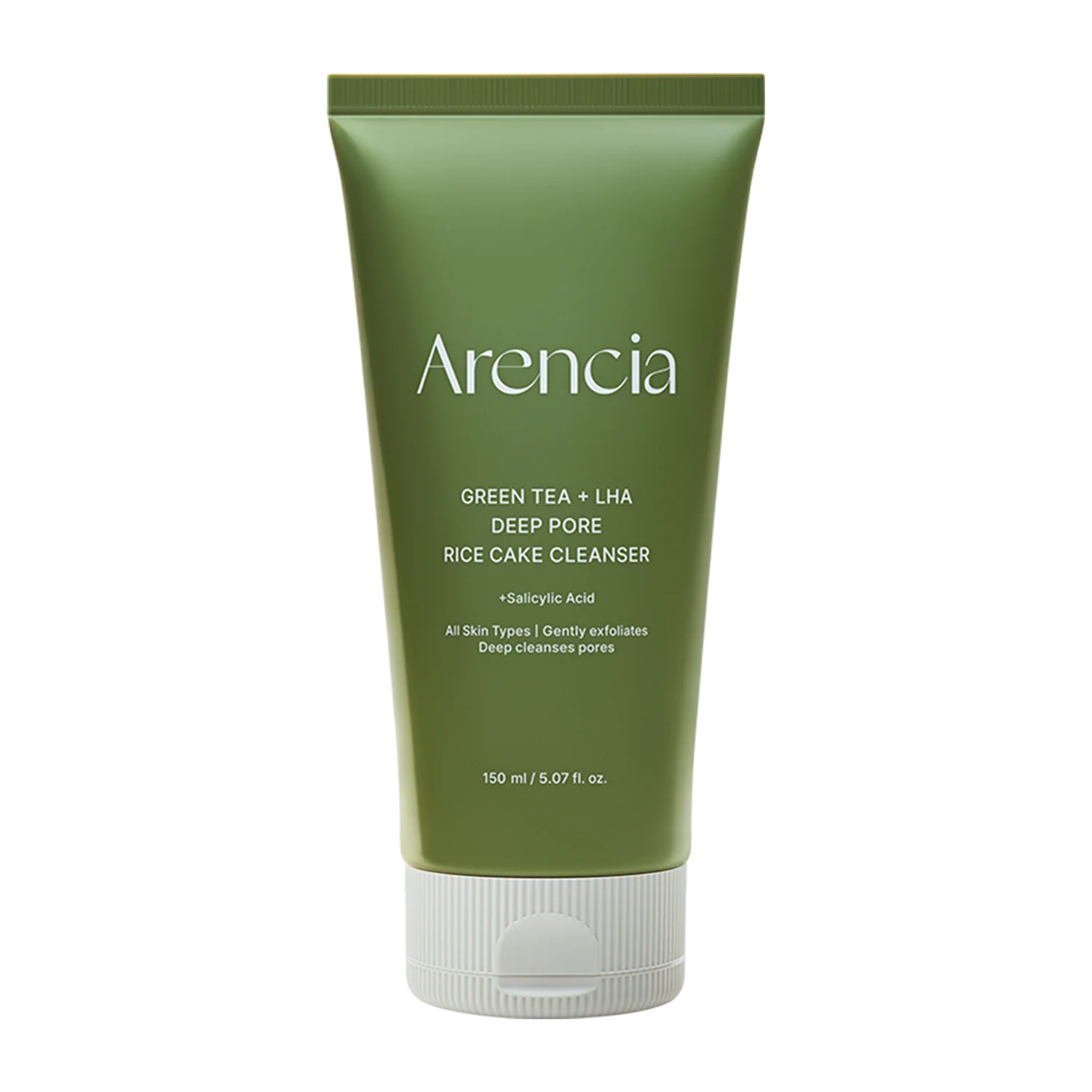 ARENCIA Green Tea + LHA Deep Pore Rice Cake Cleanser 150ml